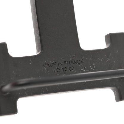 Hermes PVD Plated 32mm H Belt Buckle Black 3 of 3