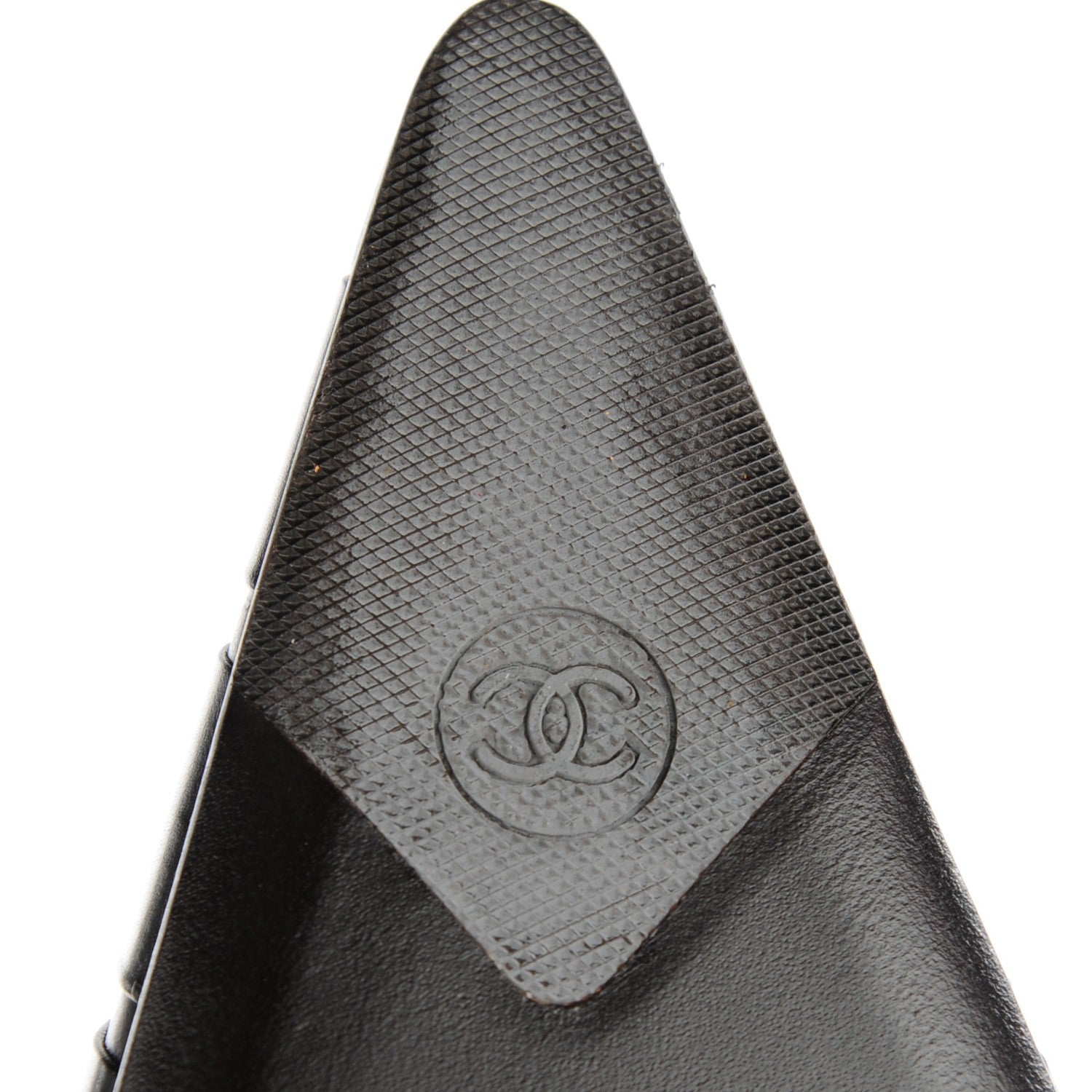 Chanel Calfskin CC Knee High Boots 39 Dark Brown 6 of 8