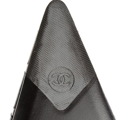 Chanel Calfskin CC Knee High Boots 39 Dark Brown 6 of 8
