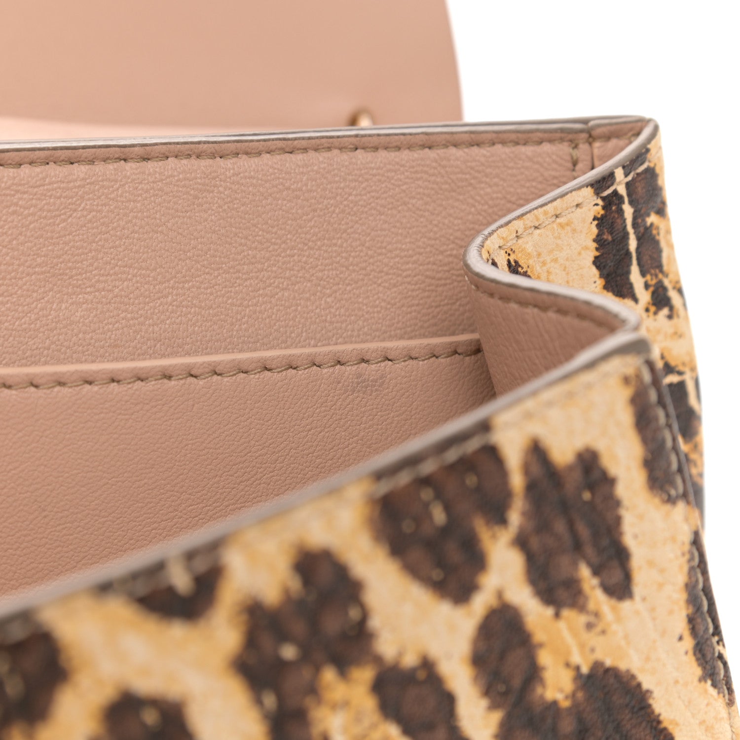 Chloe Calfskin Leopard Print Mini Drew Shoulder Bag 7 of 8