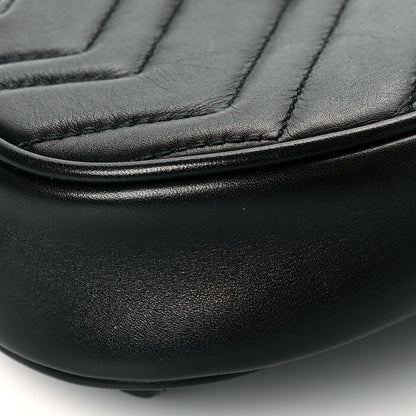 Gucci Calfskin Matelasse GG Marmont Belt Bag 85 34 Black 15 of 20