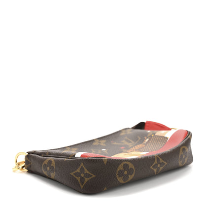Louis Vuitton Monogram 2018 Christmas Animation Mini Cats Pochette Accessories 4 of 9