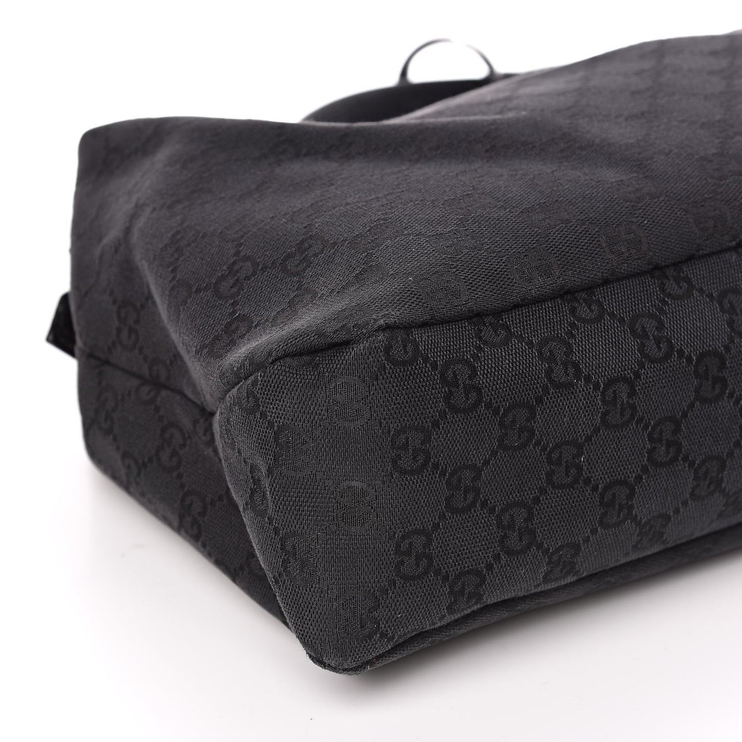 Monogram Medium Horsebit Chain Hobo Black