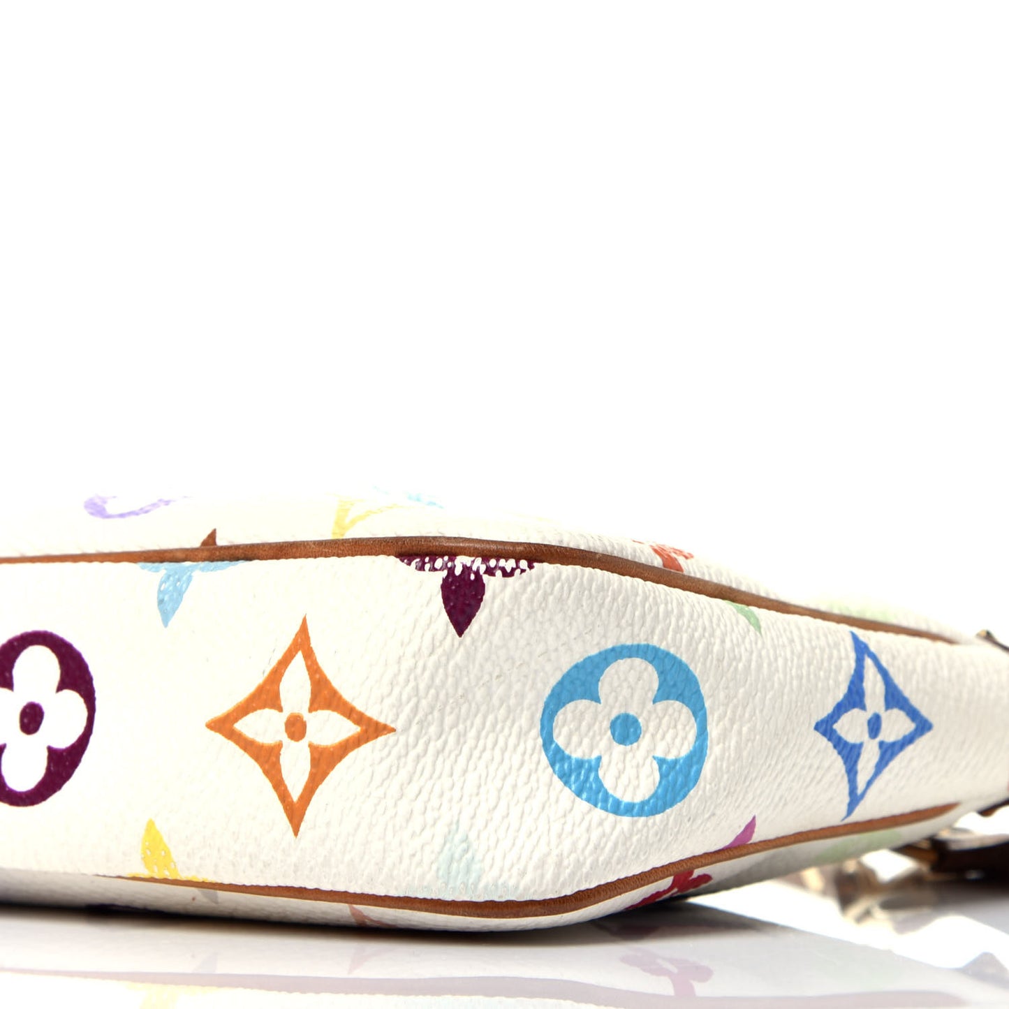 Monogram Multicolor Pochette Accessories White