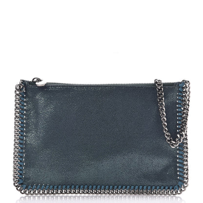 Stella McCartney Shaggy Deer Falabella Clutch Petroleum 1 of 7