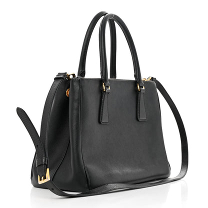 Prada Saffiano Medium Galleria Double Zip Tote Black 3 of 19