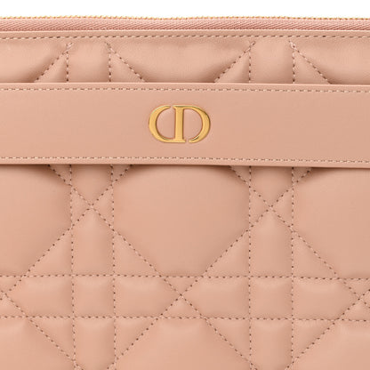 Christian Dior Lambskin Macrocannage Large Caro D-Every Pouch Rose Des Vents 8 of 11