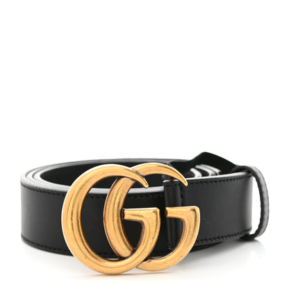 Gucci Calfskin Double G 30mm Belt 85 34 Black 1 of 6
