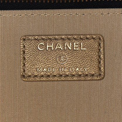 Chanel Lambskin Quilted Pearl Crush Small Vanity Case With Chain Black 6 of 14