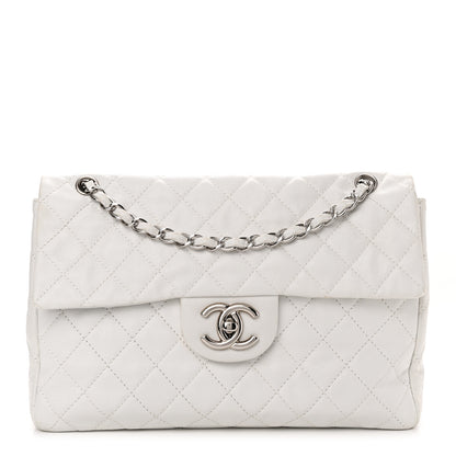 Chanel Caviar Quilted Maxi Single Flap White 1 of 17