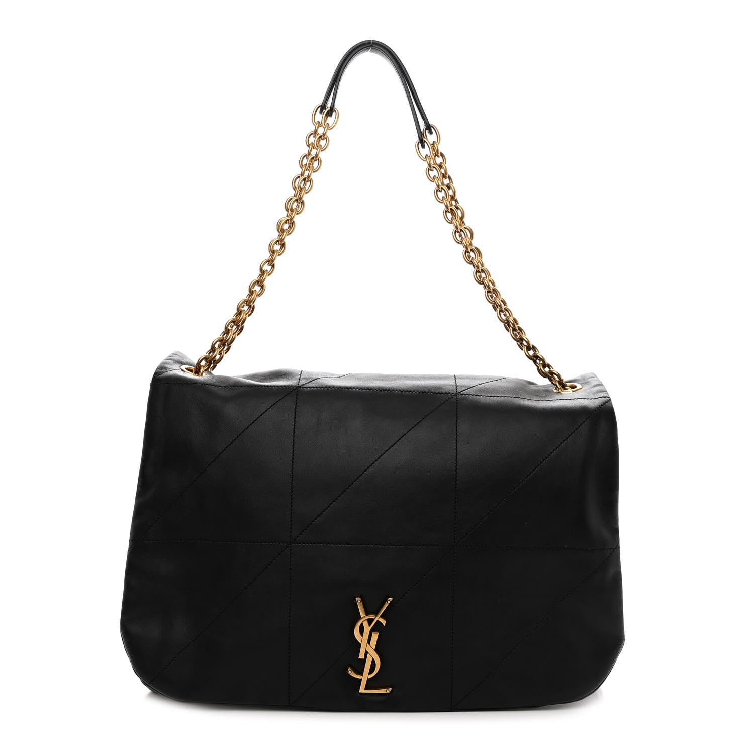 Saint Laurent Lambskin Matelasse Monogram Large Jamie 4.3 Black 1 of 9