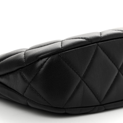 Chanel Lambskin Quilted CC Chain Hobo Black 9 of 11