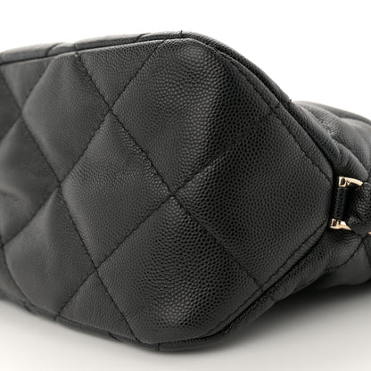 Chanel Caviar Quilted Daylight Hobo Black 10 of 11