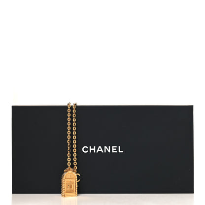 Chanel Metal 31 Rue Cambon Door Long Necklace Gold 6 of 6