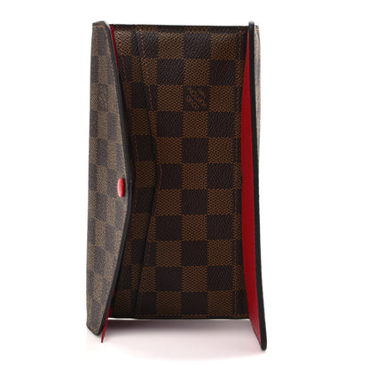 Louis Vuitton Damier Ebene Josephine Wallet Red 5 of 6