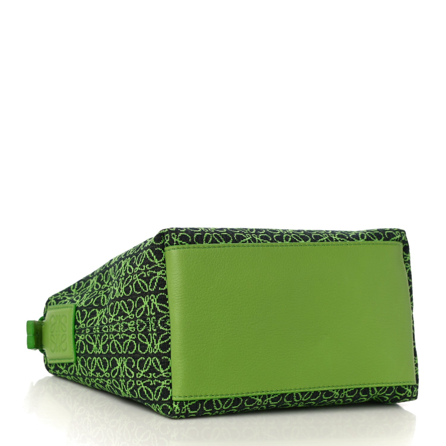 Loewe Jacquard Anagram Calfskin Small Cubi Bag Apple Green 4 of 11