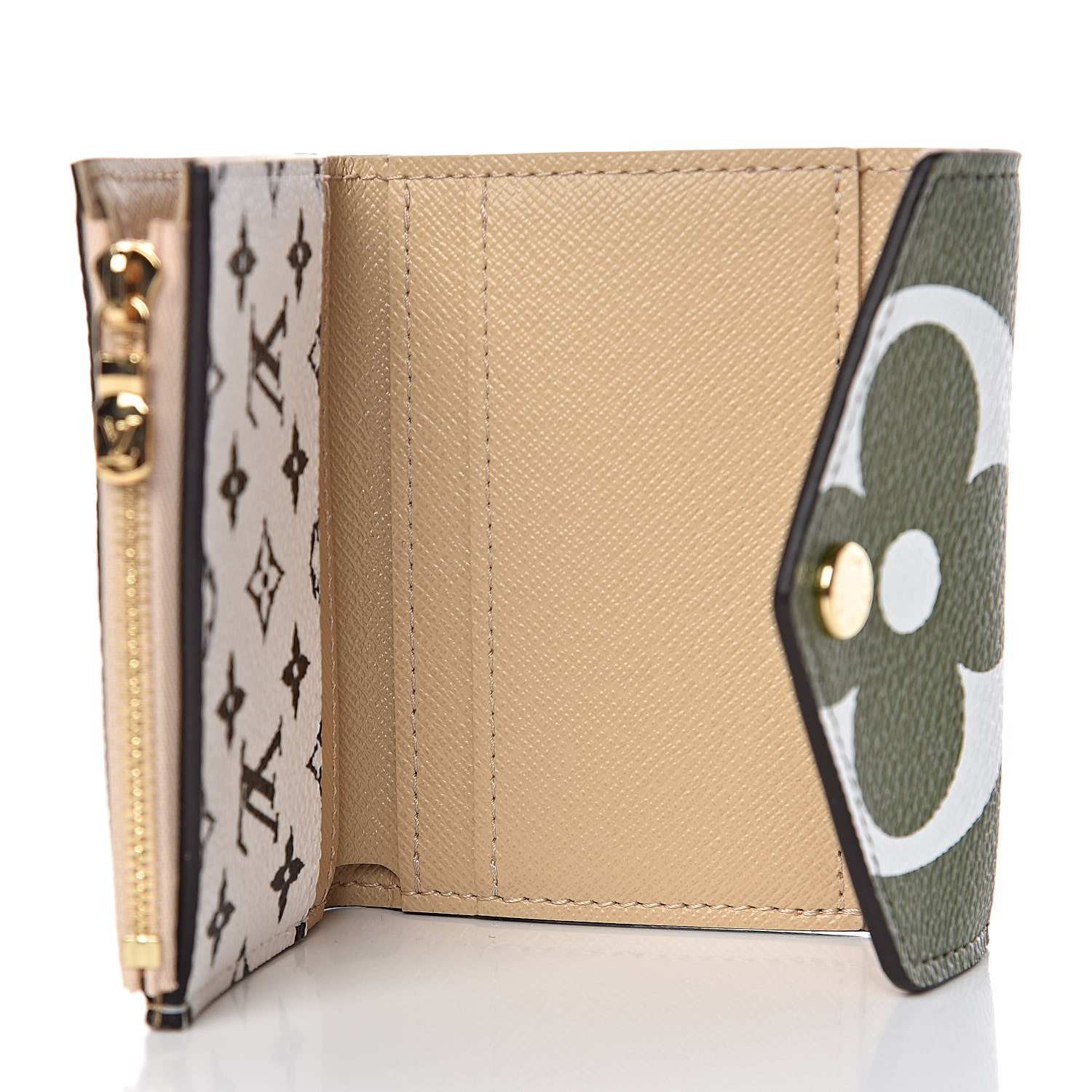 Louis Vuitton Monogram Giant Zoe Wallet Kaki 5 of 8