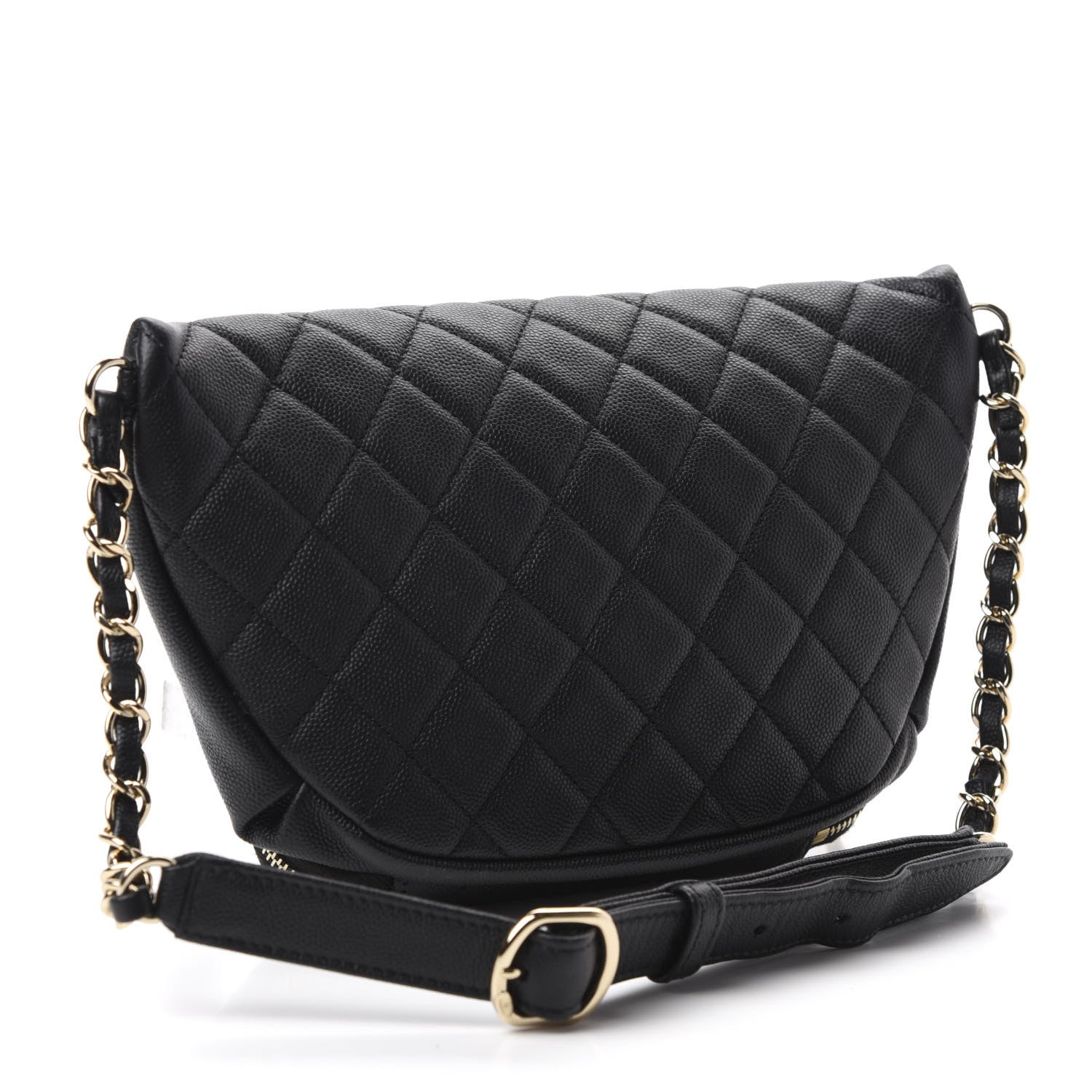 Chanel Caviar Quilted Business Affinity Waist Belt Bag Black 3 of 11