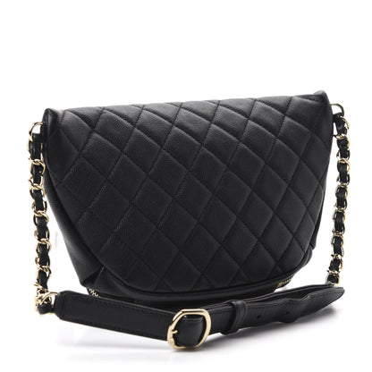 Chanel Caviar Quilted Business Affinity Waist Belt Bag Black 3 of 11