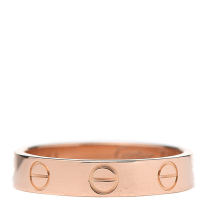 Cartier 18K Pink Gold 3.5mm LOVE Wedding Band Ring 49 4.75 1 of 4