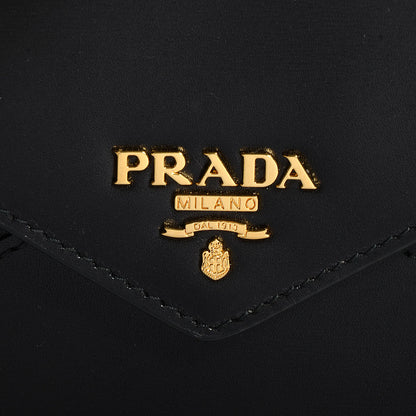 Prada Box Calfskin Envelope Wallet Black Fuoco 9 of 10