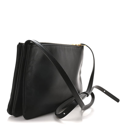 Celine Lambskin Large Trio Crossbody Bag Black 3 of 9