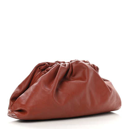 Bottega Veneta Smooth Butter Calf The Pouch Oversized Clutch Rust 3 of 11
