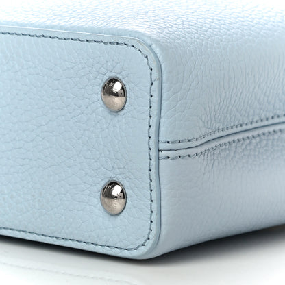 Louis Vuitton Taurillon Capucines Mini Light Blue White Red 9 of 10