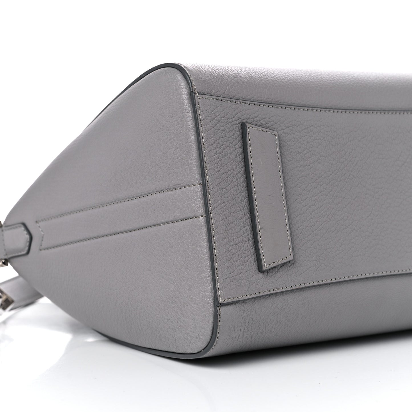 Sugar Goatskin Small Antigona Pearl Grey