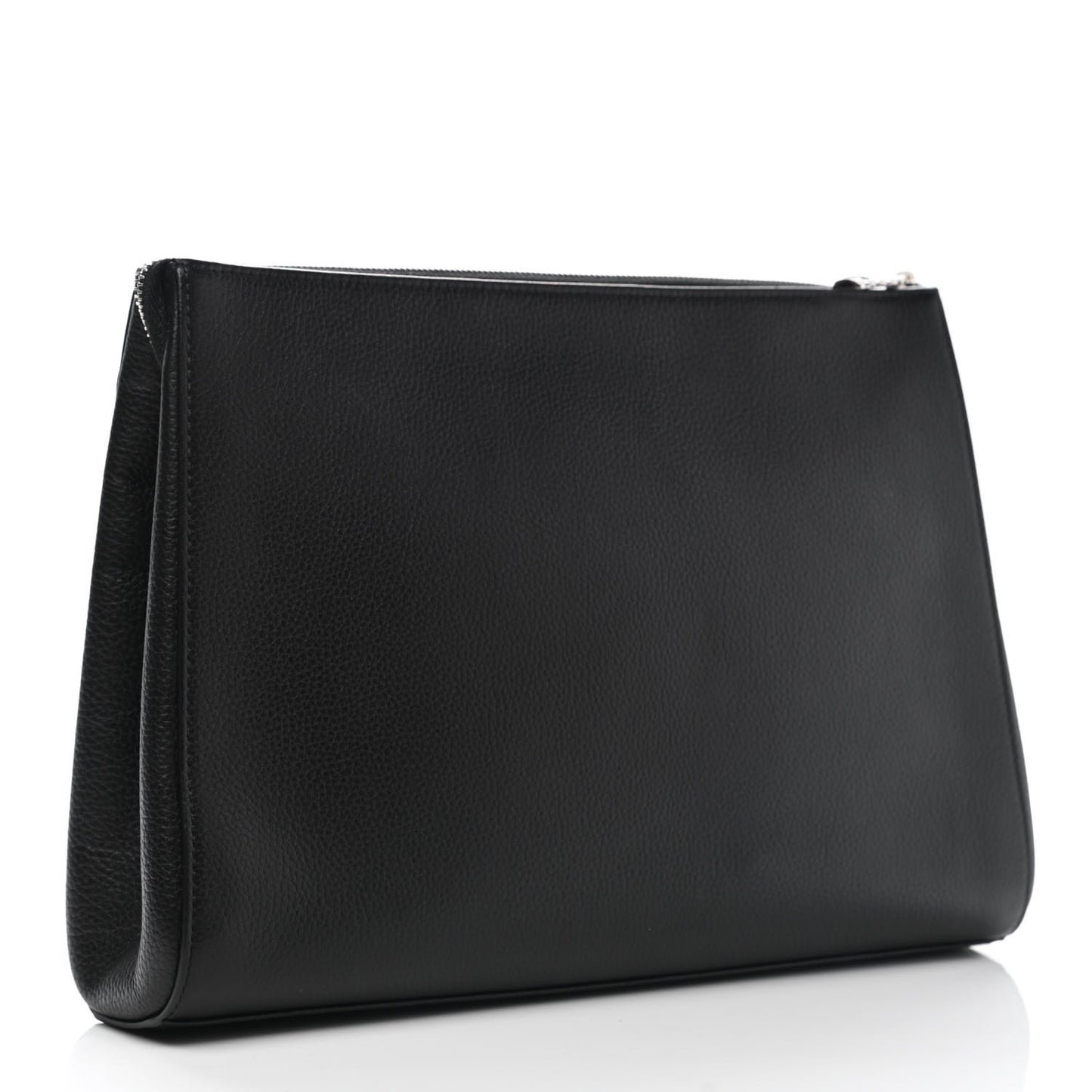 Grained Calfskin Large Neo Executive Cosmetic Case Black