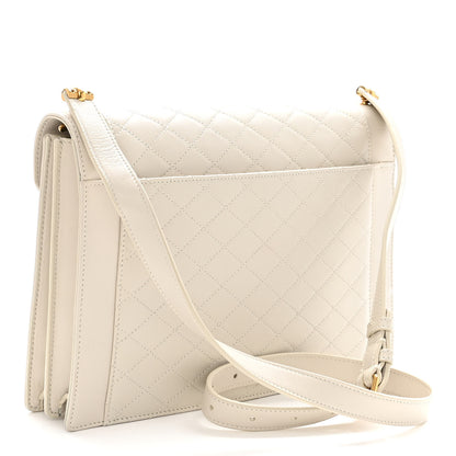 Saint Laurent Lambskin Quilted Mini Gaby Satchel Blanc Vintage 3 of 12
