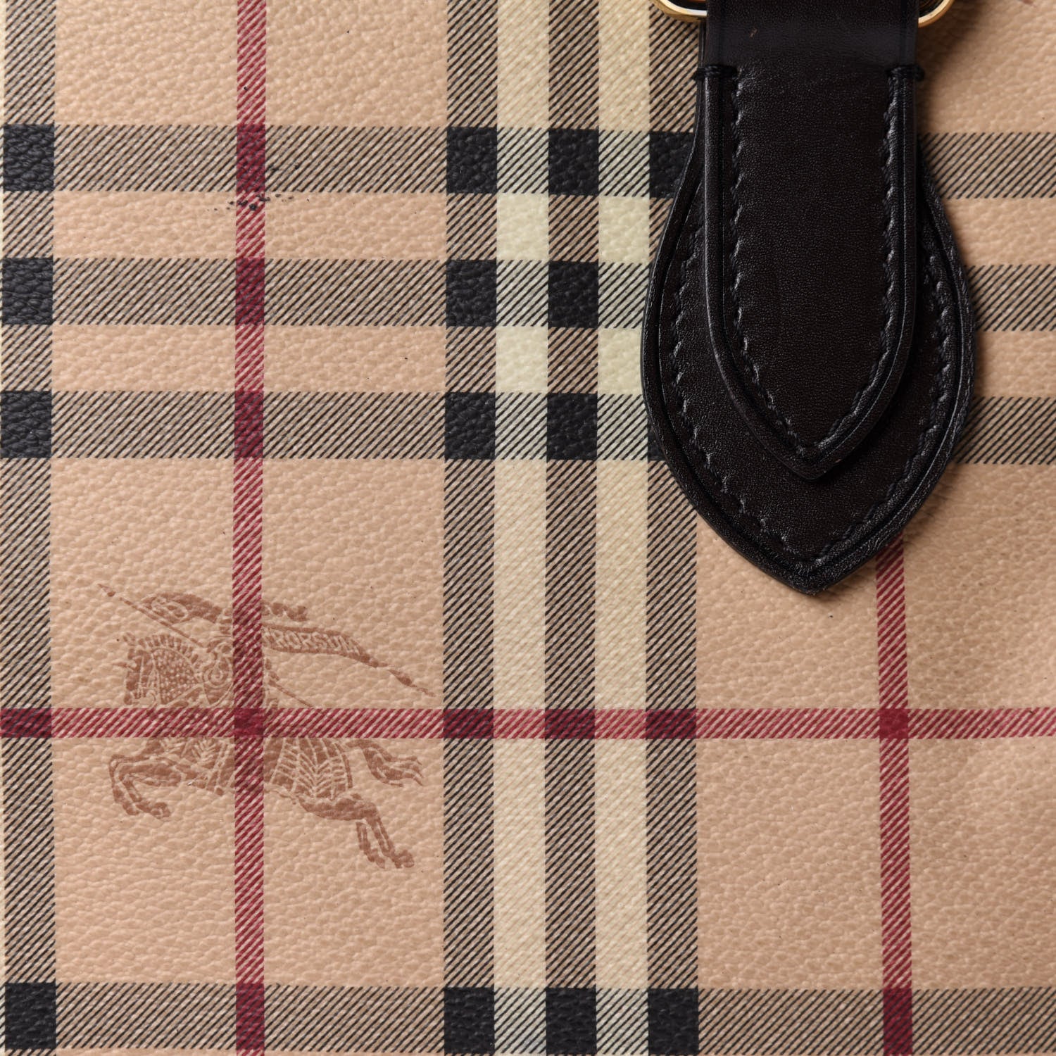 Burberry Haymarket Check Medium Regent Tote Chocolate 11 of 12