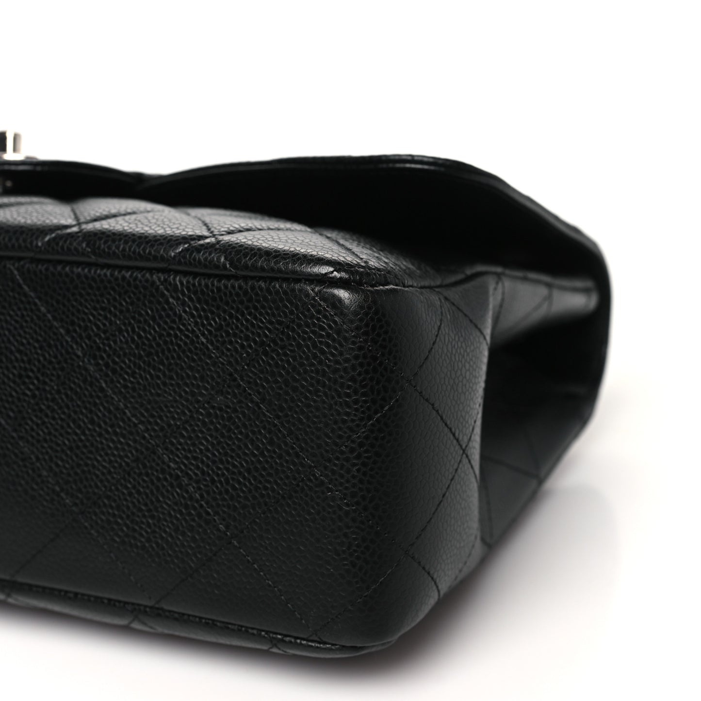 Caviar Quilted Jumbo Single Flap Black