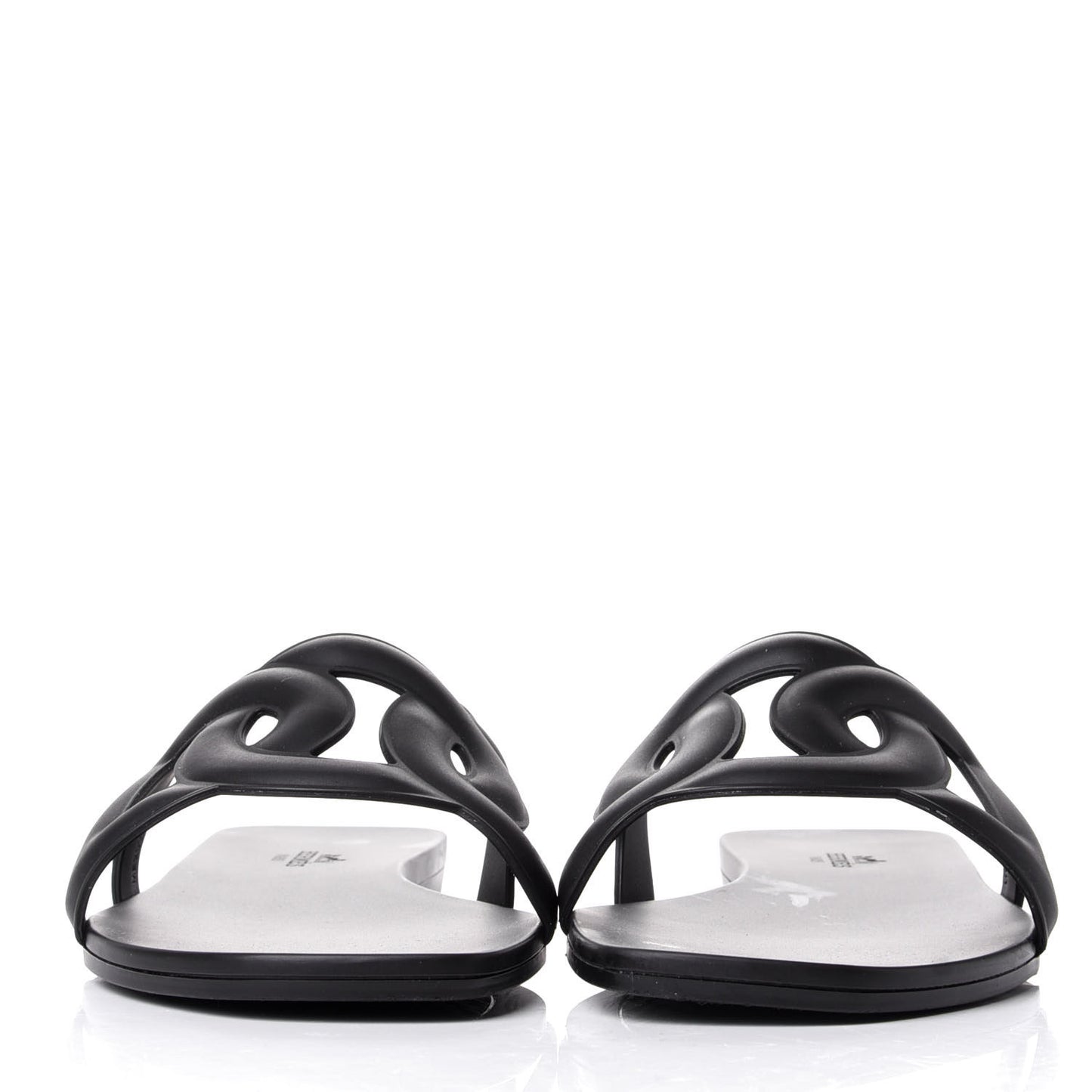 Rubber Aloha Sandals 39 Black