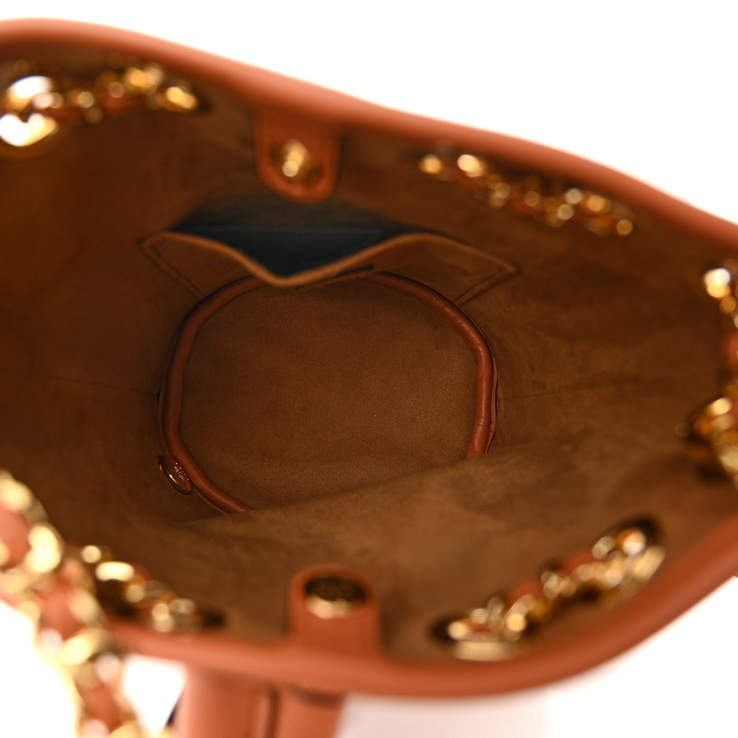 Visetos Aren Mini Chain Backpack Cognac