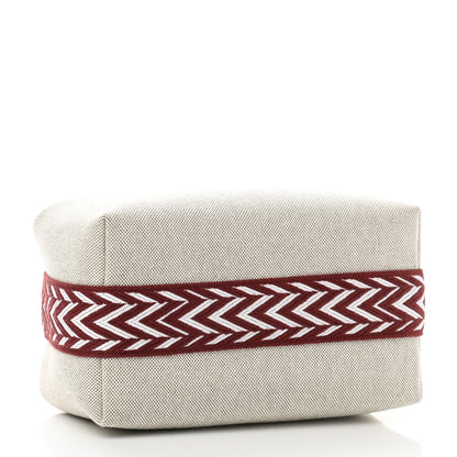 Hermes Canvas Small Bride-A-Brac Natural Rouge H 4 of 9