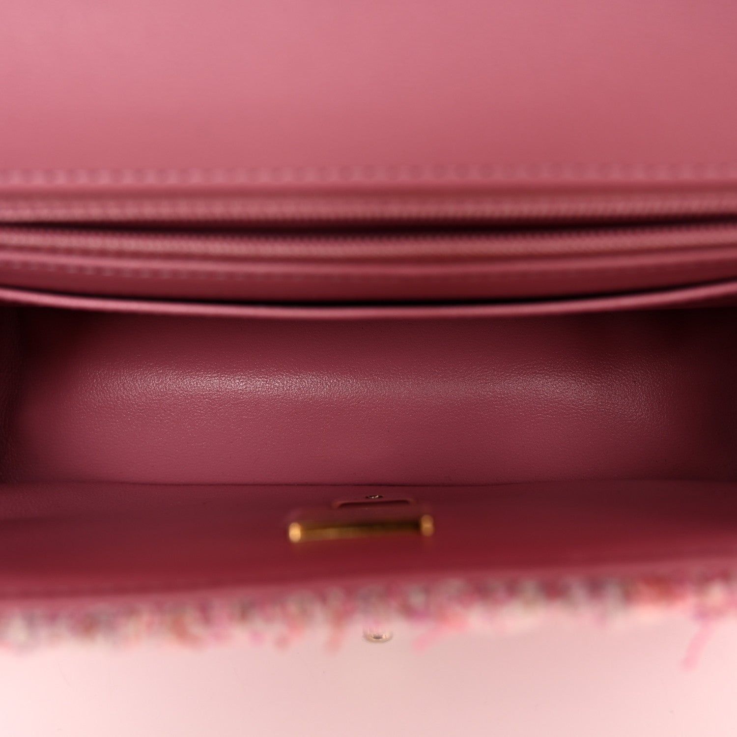Chanel Tweed Quilted Mini Rectangular Flap Pink 5 of 11