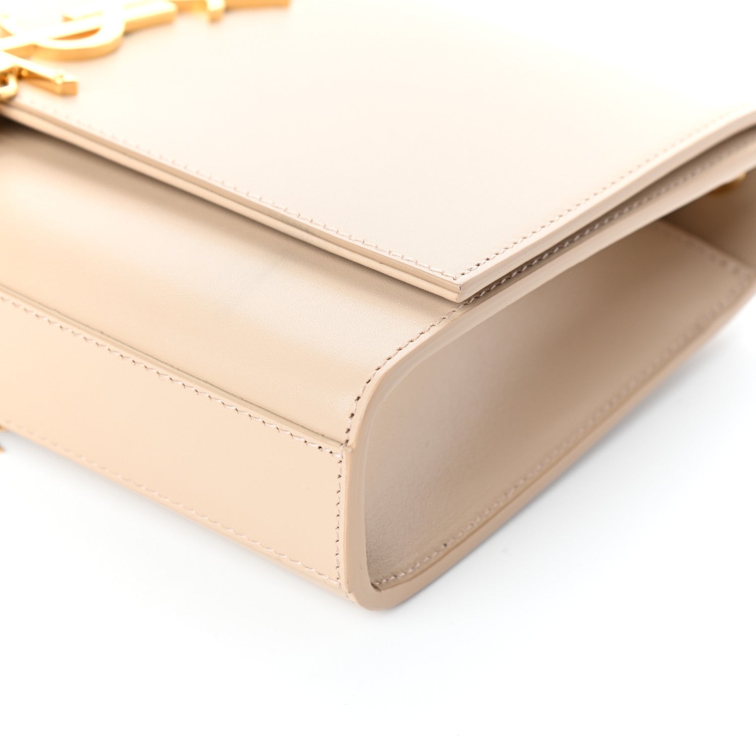 Saint Laurent Smooth Calfskin Medium Classic Monogram Kate Tassel Satchel Nude Powder 8 of 9