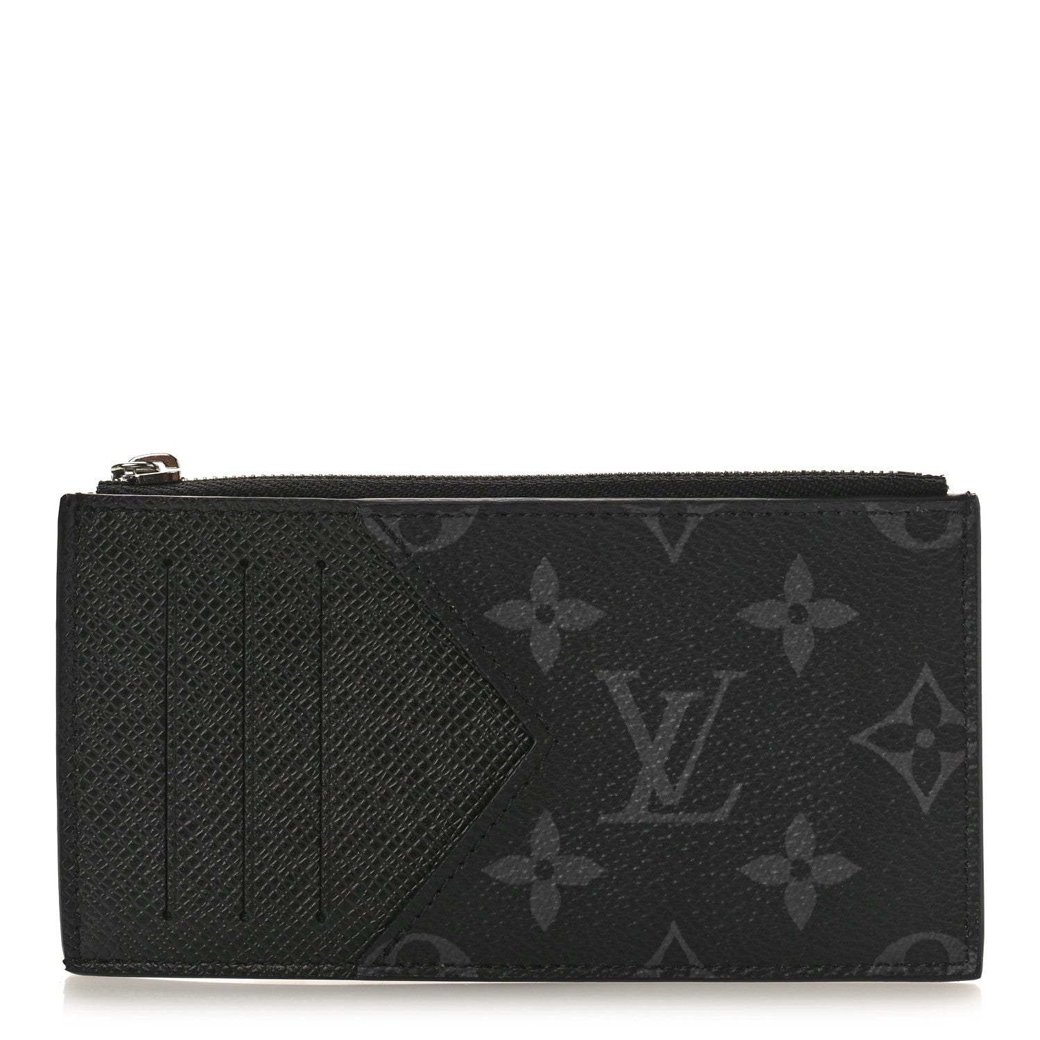 Louis Vuitton Taigarama Coin Card Holder Black 1 of 8