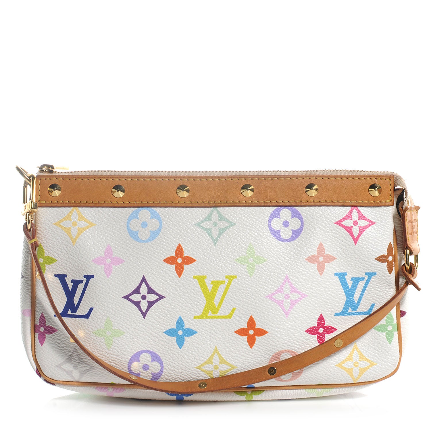 Louis Vuitton Monogram Multicolor Pochette Accessories White 1 of 8