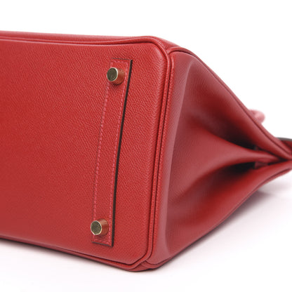 Hermes Epsom Birkin 30 Rouge Casaque 7 of 10