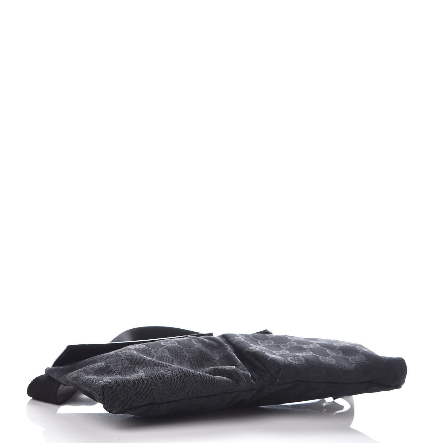 GG Monogram Double Pocket Belt Bag Black