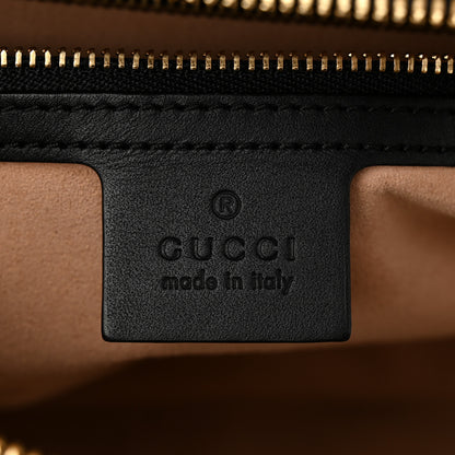 Gucci Suede Patent Web Small Ophidia Top Handle Shoulder Bag Black 6 of 11