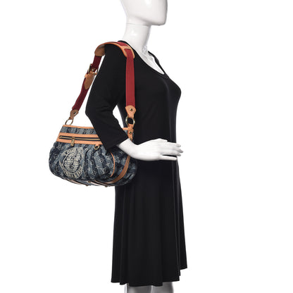 Louis Vuitton Denim Raye Porte Epaule MM 2 of 13