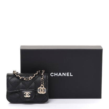 Chanel Caviar Quilted Mini Chain Belt Bag Black 10 of 10