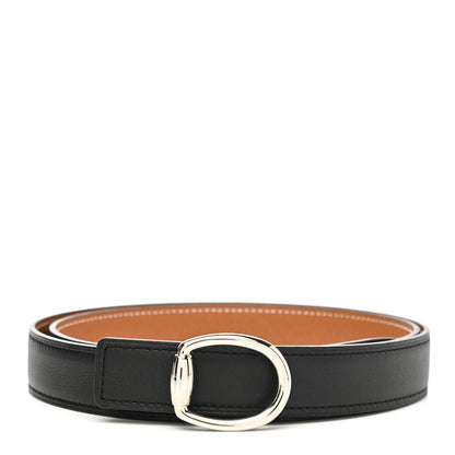 Hermes Epsom Swift 24mm Mors Belt 90 36 Gold Black 1 of 5