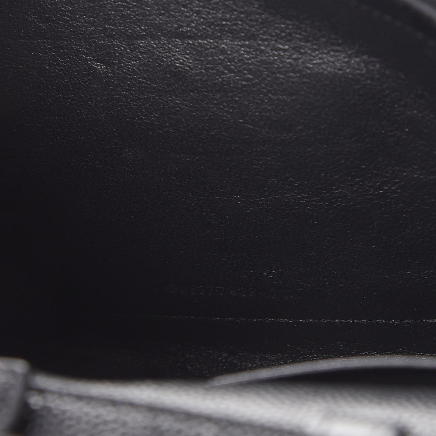 Saint Laurent Grain De Poudre Matelasse Chevron Monogram Chain Wallet Black 8 of 8