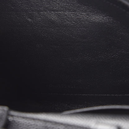 Saint Laurent Grain De Poudre Matelasse Chevron Monogram Chain Wallet Black 8 of 8