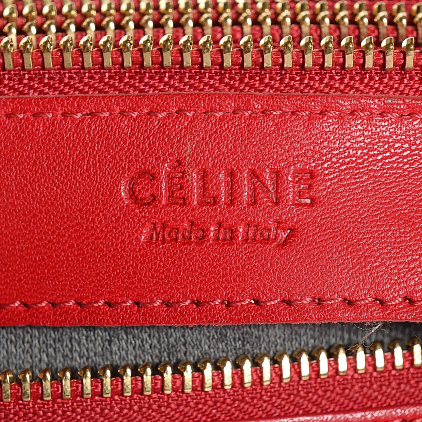 Lambskin Large Trio Crossbody Bag Vermillion