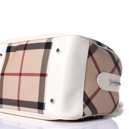 Burberry Nova Check Bowling Bag White 11 of 11